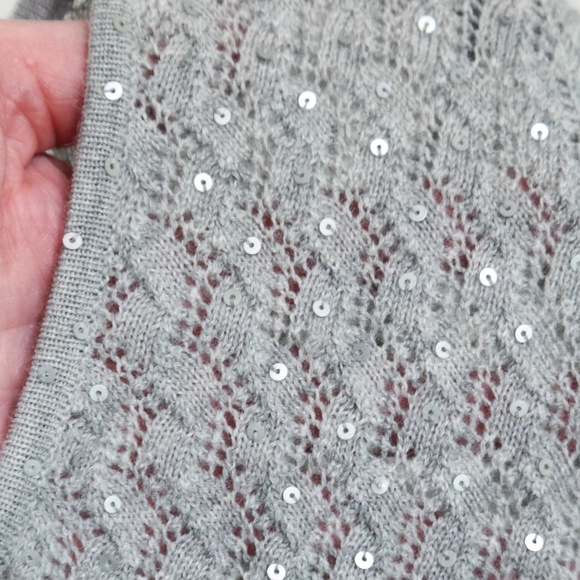 Coldwater Creek Sequined V Neck Sweater - Picture 2 of 8